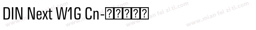 DIN Next W1G Cn字体转换